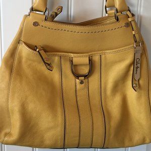 COLE HAAN YELLOW SHOULER BAG